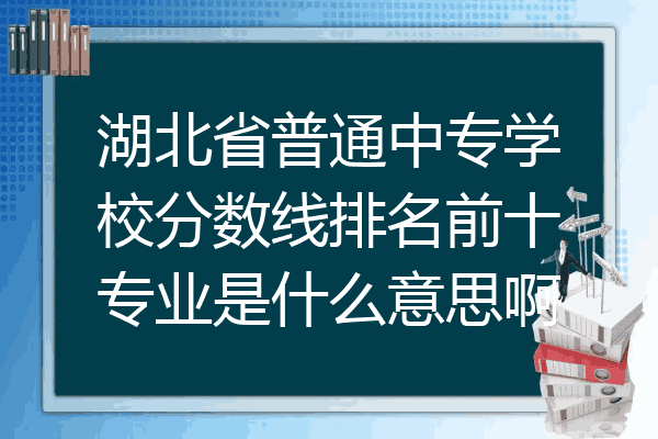 湖北省普通中专学校分数线排名前十专业是什么意思啊