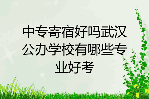 中专寄宿好吗武汉公办学校有哪些专业好考