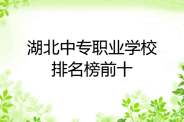 湖北中专职业学校排名榜前十