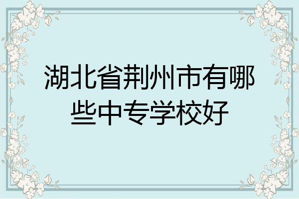 湖北省荆州市有哪些中专学校好