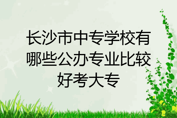 长沙市中专学校有哪些公办专业比较好考大专
