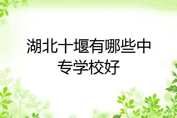 湖北十堰有哪些中专学校好