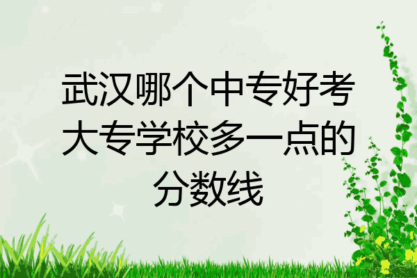 武汉哪个中专好考大专学校多一点的分数线