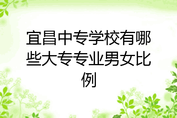 宜昌中专学校有哪些大专专业男女比例