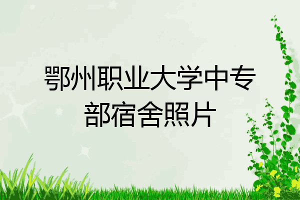 鄂州职业大学中专部宿舍照片