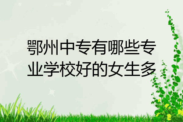 鄂州中专有哪些专业学校好的女生多