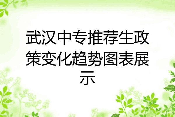 武汉中专推荐生政策变化趋势图表展示