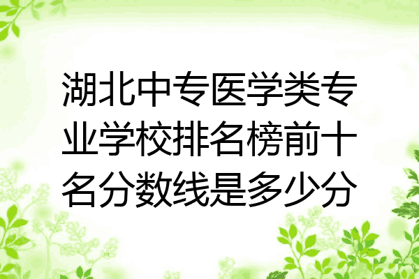 湖北中专医学类专业学校排名榜前十名分数线是多少分