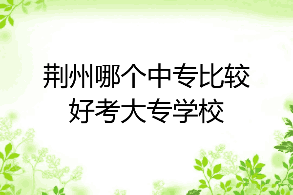 荆州哪个中专比较好考大专学校