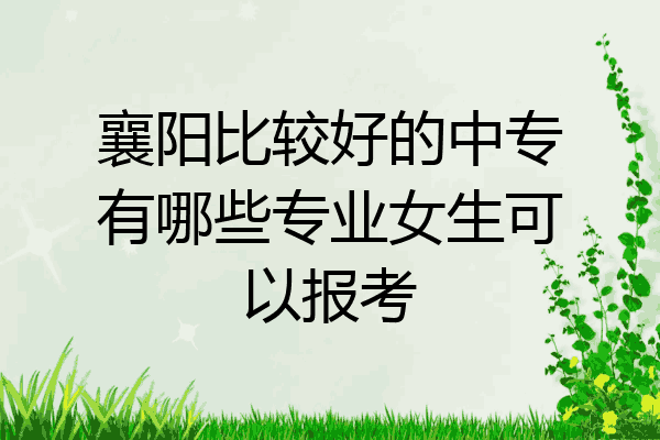 襄阳比较好的中专有哪些专业女生可以报考