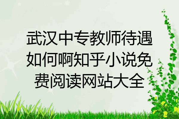 武汉中专教师待遇如何啊知乎小说免费阅读网站大全