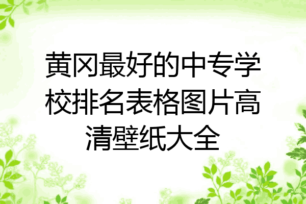 黄冈最好的中专学校排名表格图片高清壁纸大全