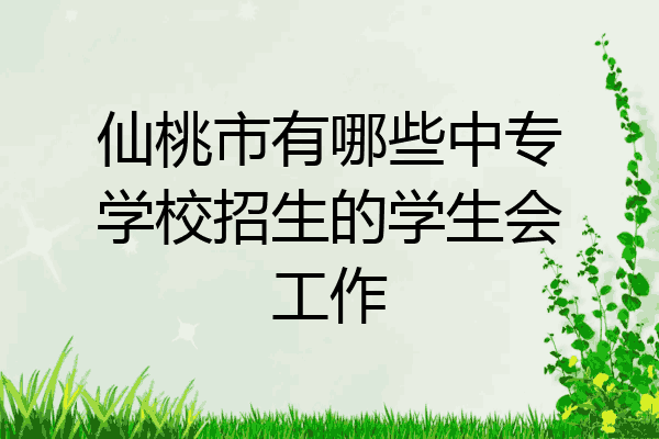 仙桃市有哪些中专学校招生的学生会工作
