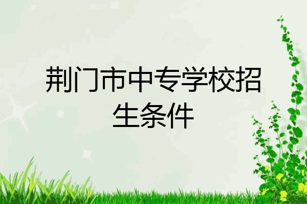 荆门市中专学校招生条件