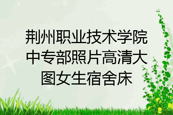荆州职业技术学院中专部照片高清大图女生宿舍床