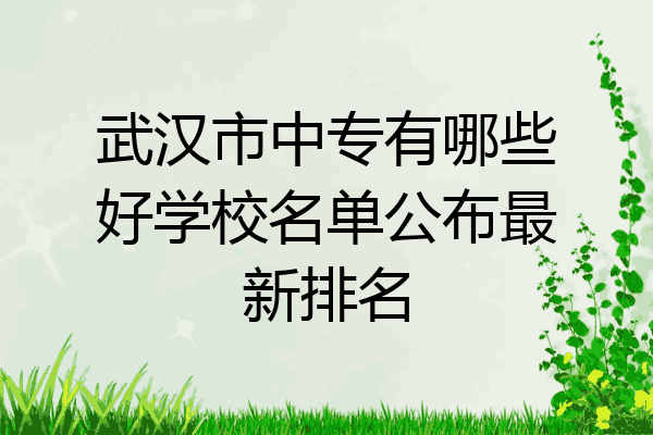 武汉市中专有哪些好学校名单公布最新排名