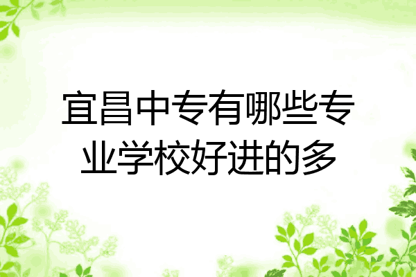 宜昌中专有哪些专业学校好进的多