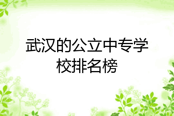 武汉的公立中专学校排名榜