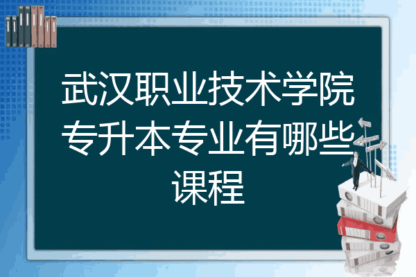 武汉职业技术学院专升本专业有哪些课程
