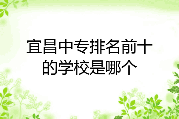宜昌中专排名前十的学校是哪个
