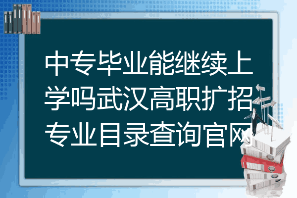 中专毕业能继续上学吗武汉高职扩招专业目录查询官网