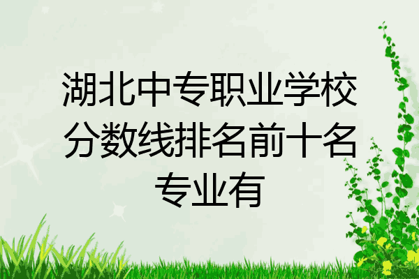 湖北中专职业学校分数线排名前十名专业有