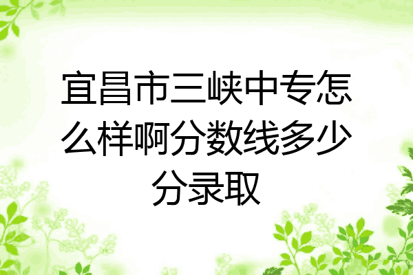 宜昌市三峡中专怎么样啊分数线多少分录取