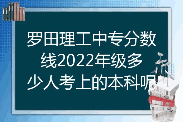 罗田理工中专分数线2022年级多少人考上的本科呢