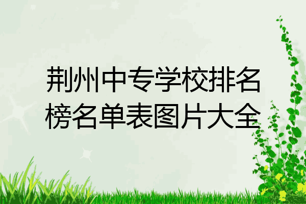 荆州中专学校排名榜名单表图片大全