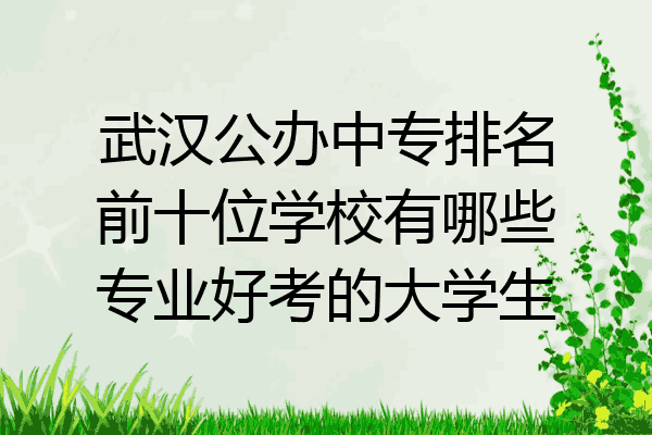 武汉公办中专排名前十位学校有哪些专业好考的大学生