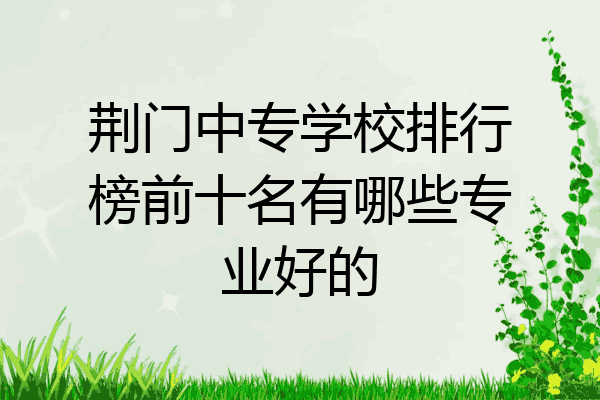 荆门中专学校排行榜前十名有哪些专业好的