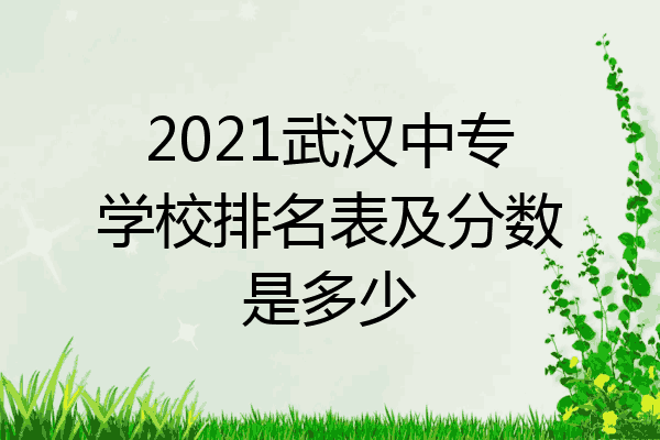 2021武汉中专学校排名表及分数是多少