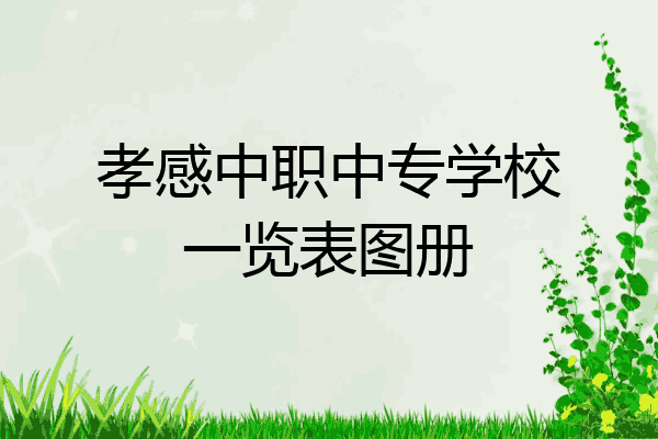 孝感中职中专学校一览表图册