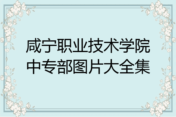 咸宁职业技术学院中专部图片大全集