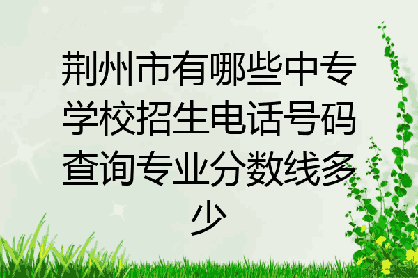 荆州市有哪些中专学校招生电话号码查询专业分数线多少