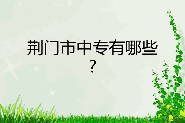 荆门市中专有哪些?