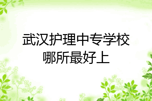 武汉护理中专学校哪所最好上