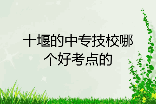 十堰的中专技校哪个好考点的