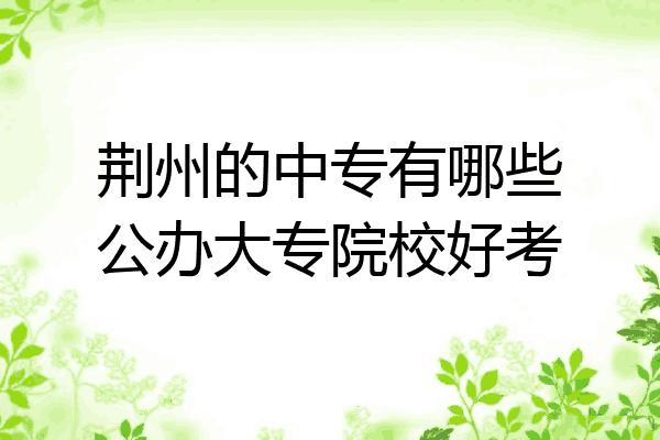 荆州的中专有哪些公办大专院校好考