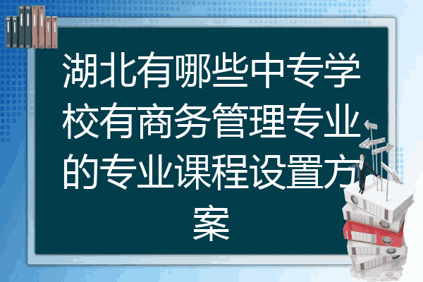 湖北有哪些中专学校有商务管理专业的专业课程设置方案