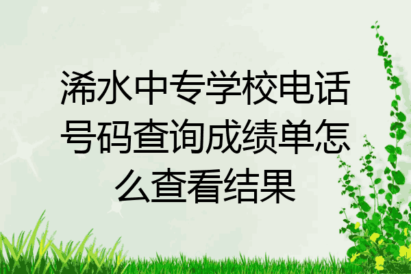 浠水中专学校电话号码查询成绩单怎么查看结果