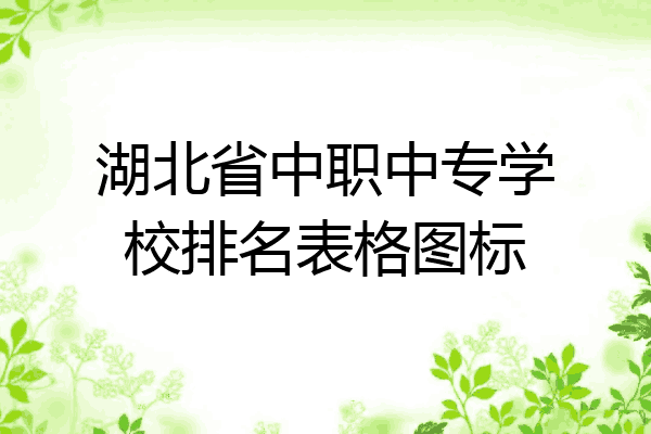 湖北省中职中专学校排名表格图标