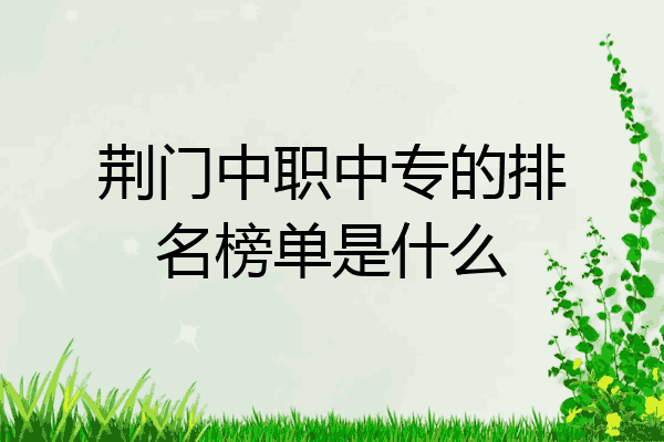 荆门中职中专的排名榜单是什么