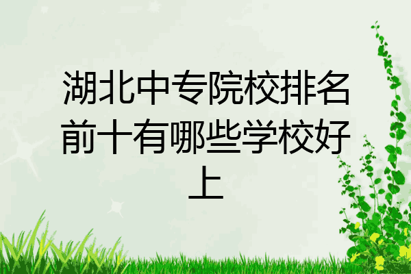 湖北中专院校排名前十有哪些学校好上