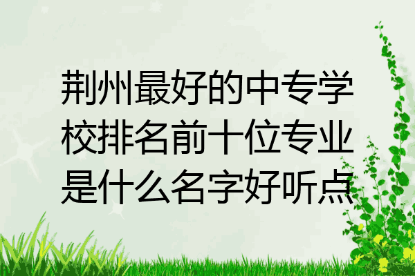 荆州最好的中专学校排名前十位专业是什么名字好听点