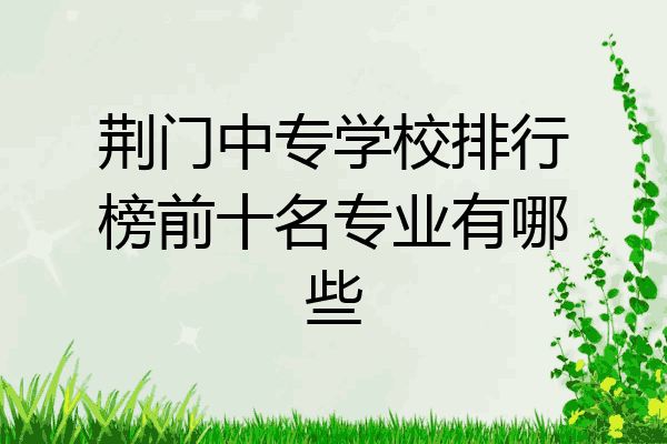 荆门中专学校排行榜前十名专业有哪些