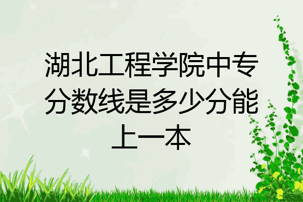 湖北工程学院中专分数线是多少分能上一本
