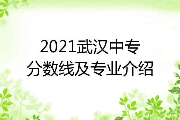 2021武汉中专分数线及专业介绍