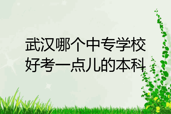 武汉哪个中专学校好考一点儿的本科