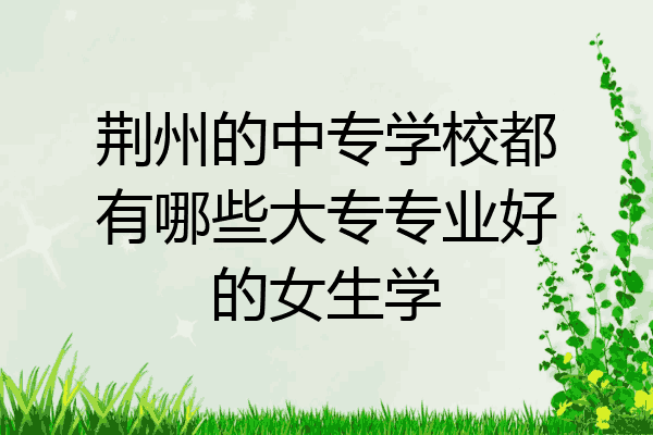 荆州的中专学校都有哪些大专专业好的女生学